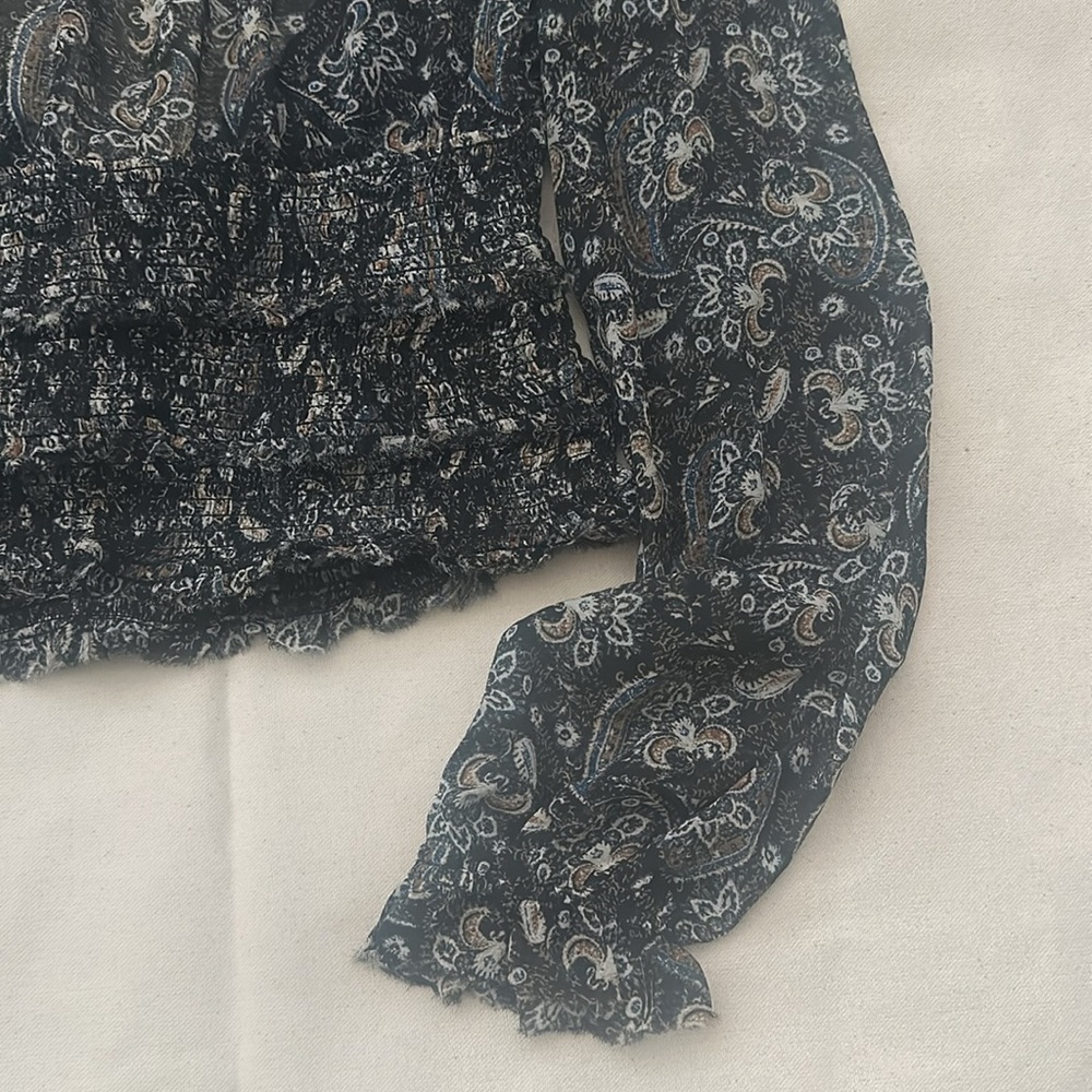 NWT Free People Lolita Top in Black Combo - Picture 14 of 16